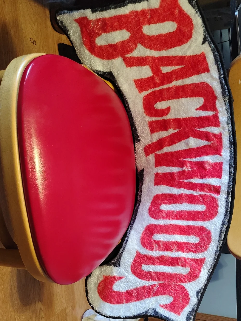 Red And White Backwoods Rug - Picture 1 of 1